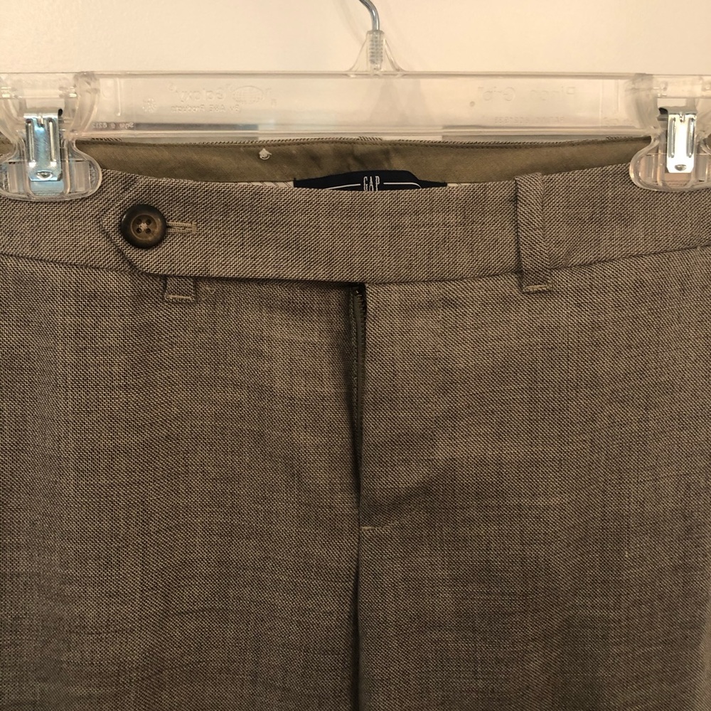 Wide Leg Trouser Pants, Brown Tweed